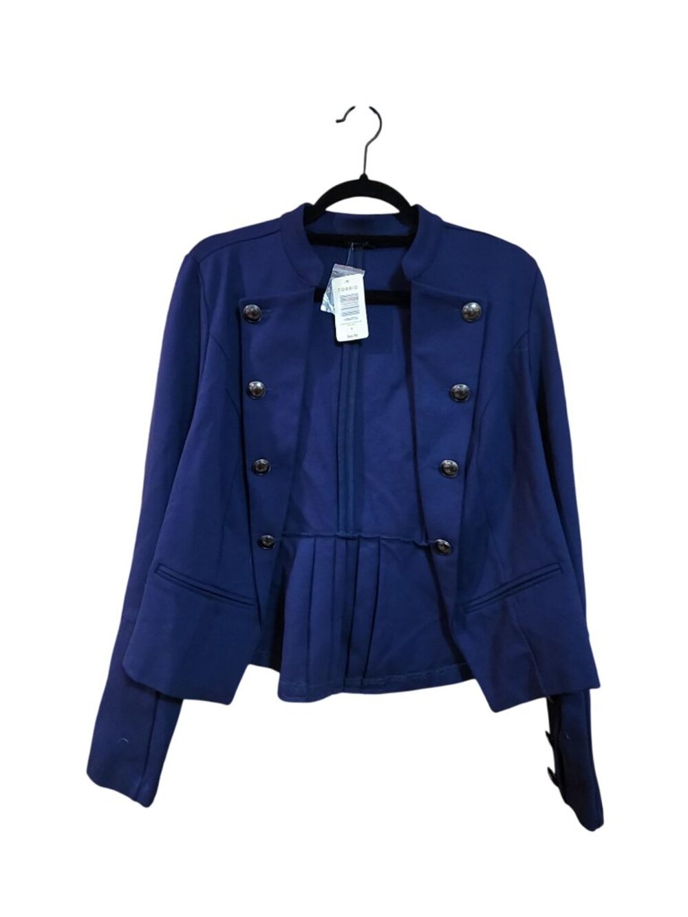 Torrid Womens Navy Blue Military-Style Peplum Jacket Size 0